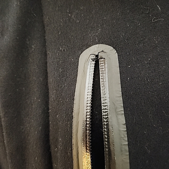 Nike NSW Canarinho Destroyer Bomber Jacket Mens Large Black Leather Wool Retro - Picture 7 of 15